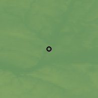 Shaded relief of the 51 km around Angers, drawn from the GMTED2010 grid
