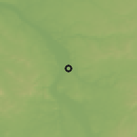 Shaded relief of the 51 km around Cosne-Cours-sur-Loire, drawn from the GMTED2010 grid