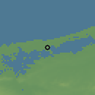 Shaded relief of the 49 km around Coudekerque-Branche, drawn from the GMTED2010 grid