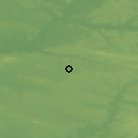 Shaded relief of the 50 km around Crépy-en-Valois, drawn from the GMTED2010 grid
