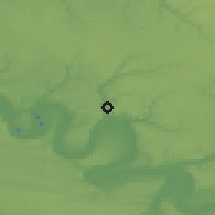 Shaded relief of the 50 km around Déville-lès-Rouen, drawn from the GMTED2010 grid