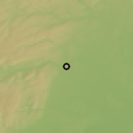 Shaded relief of the 51 km around Dijon, drawn from the GMTED2010 grid