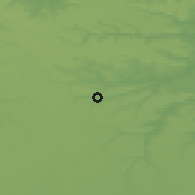 Shaded relief of the 50 km around Dourdan, drawn from the GMTED2010 grid