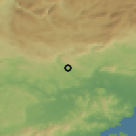Shaded relief of the 52 km around Draguignan, drawn from the GMTED2010 grid