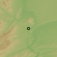 Shaded relief of the 51 km around Écully, drawn from the GMTED2010 grid