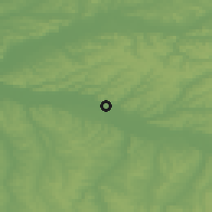 Shaded relief of the 52 km around Agen, drawn from the GMTED2010 grid