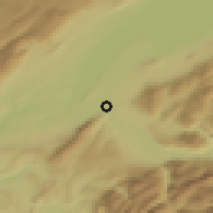 Shaded relief of the 51 km around Annemasse, drawn from the GMTED2010 grid