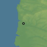 Shaded relief of the 49 km around Étaples, drawn from the GMTED2010 grid
