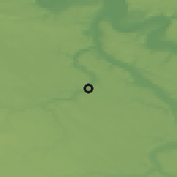 Shaded relief of the 50 km around Évreux, drawn from the GMTED2010 grid