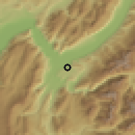 Shaded relief of the 51 km around Eybens, drawn from the GMTED2010 grid