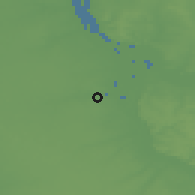 Shaded relief of the 52 km around Eysines, drawn from the GMTED2010 grid