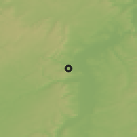 Shaded relief of the 50 km around Fameck, drawn from the GMTED2010 grid