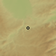 Shaded relief of the 51 km around Firminy, drawn from the GMTED2010 grid