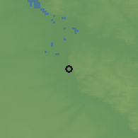 Shaded relief of the 52 km around Floirac, drawn from the GMTED2010 grid