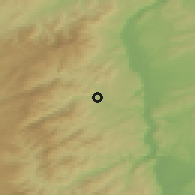 Shaded relief of the 51 km around Annonay, drawn from the GMTED2010 grid