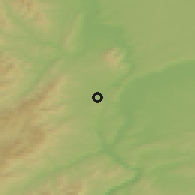 Shaded relief of the 51 km around Francheville, drawn from the GMTED2010 grid