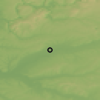Shaded relief of the 52 km around Gaillac, drawn from the GMTED2010 grid