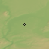 Shaded relief of the 51 km around Genas, drawn from the GMTED2010 grid
