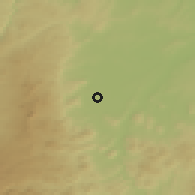 Shaded relief of the 51 km around Gerzat, drawn from the GMTED2010 grid