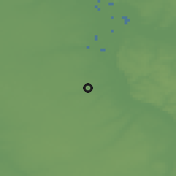 Shaded relief of the 52 km around Gradignan, drawn from the GMTED2010 grid