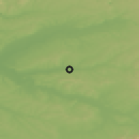 Shaded relief of the 52 km around Graulhet, drawn from the GMTED2010 grid