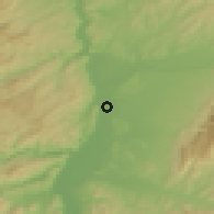 Shaded relief of the 52 km around Guilherand-Granges, drawn from the GMTED2010 grid
