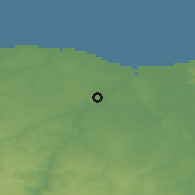 Shaded relief of the 50 km around Hérouville-Saint-Clair, drawn from the GMTED2010 grid