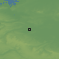 Shaded relief of the 49 km around Aire-sur-la-Lys, drawn from the GMTED2010 grid