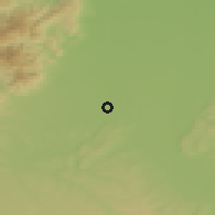 Shaded relief of the 50 km around Illzach, drawn from the GMTED2010 grid