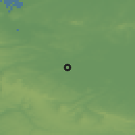 Shaded relief of the 49 km around Isbergues, drawn from the GMTED2010 grid
