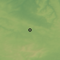 Shaded relief of the 50 km around Argentan, drawn from the GMTED2010 grid