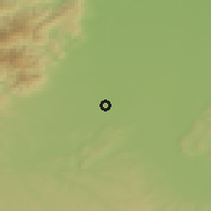 Shaded relief of the 50 km around Kingersheim, drawn from the GMTED2010 grid