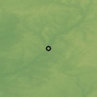 Shaded relief of the 50 km around La Ferté-Bernard, drawn from the GMTED2010 grid