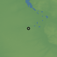 Shaded relief of the 52 km around Le Haillan, drawn from the GMTED2010 grid
