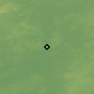 Shaded relief of the 50 km around Le Mans, drawn from the GMTED2010 grid