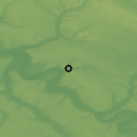 Shaded relief of the 50 km around Les Andelys, drawn from the GMTED2010 grid