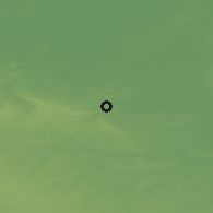 Shaded relief of the 49 km around Liévin, drawn from the GMTED2010 grid