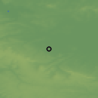 Shaded relief of the 49 km around Lillers, drawn from the GMTED2010 grid