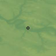 Shaded relief of the 50 km around Limay, drawn from the GMTED2010 grid