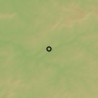 Shaded relief of the 51 km around Limoges, drawn from the GMTED2010 grid