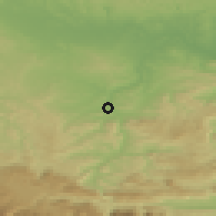 Shaded relief of the 52 km around Limoux, drawn from the GMTED2010 grid