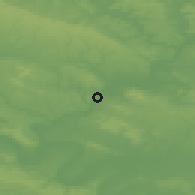 Shaded relief of the 50 km around L'Isle-Adam, drawn from the GMTED2010 grid