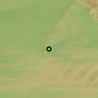 Shaded relief of the 51 km around L'Isle-d'Abeau, drawn from the GMTED2010 grid