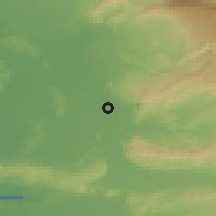 Shaded relief of the 52 km around L'Isle-sur-la-Sorgue, drawn from the GMTED2010 grid