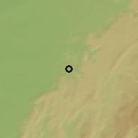 Shaded relief of the 51 km around Lons-le-Saunier, drawn from the GMTED2010 grid