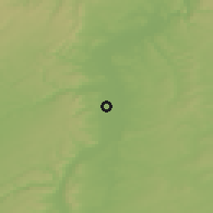 Shaded relief of the 50 km around Maizières-lès-Metz, drawn from the GMTED2010 grid