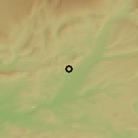 Shaded relief of the 52 km around Manosque, drawn from the GMTED2010 grid
