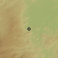 Shaded relief of the 51 km around Aubière, drawn from the GMTED2010 grid