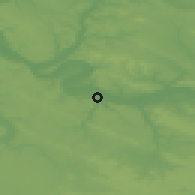 Shaded relief of the 50 km around Mantes-la-Ville, drawn from the GMTED2010 grid
