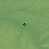 Shaded relief of the 52 km around Marmande, drawn from the GMTED2010 grid